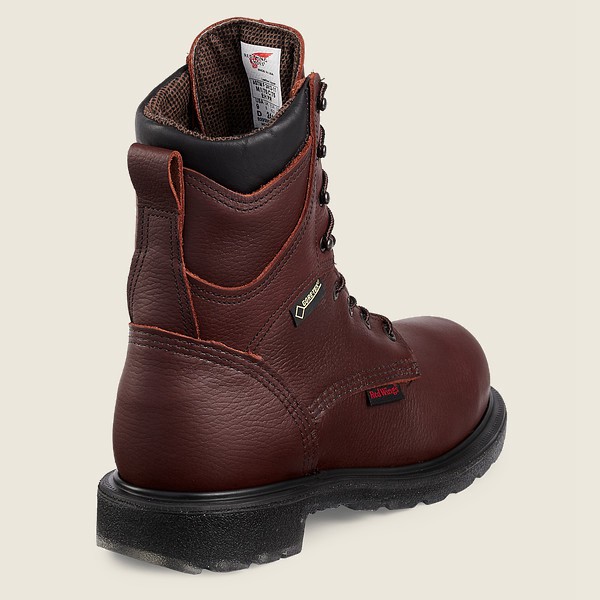 Red Wing Safety Boots Burgundy - Mens Supersole® 2.0 - 8-inch Waterproof Csa Toe - 5063-SBCFW